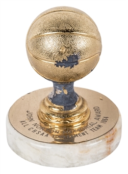 1964 All-CHSAA Tournament Team John Norton Memorial Award Presented To Lew Alcindor (Abdul-Jabbar LOA)